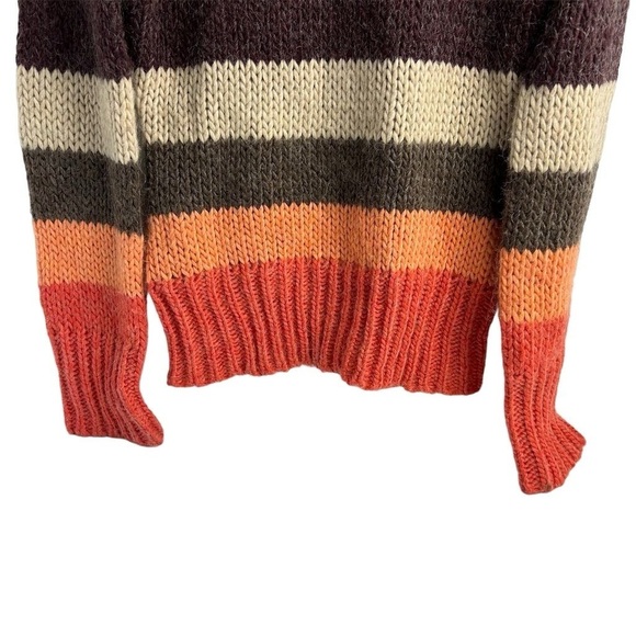 Anthropologie Laurie B. Stripe Women's Mohair Wool Blend Striped Sweater Size M - Picture 9 of 10